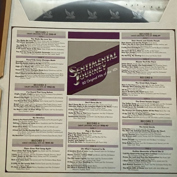 80 Original Hits of the 40s ~ Box set of Albums!! Vintage Vinyl!!! - Picture 2 of 5